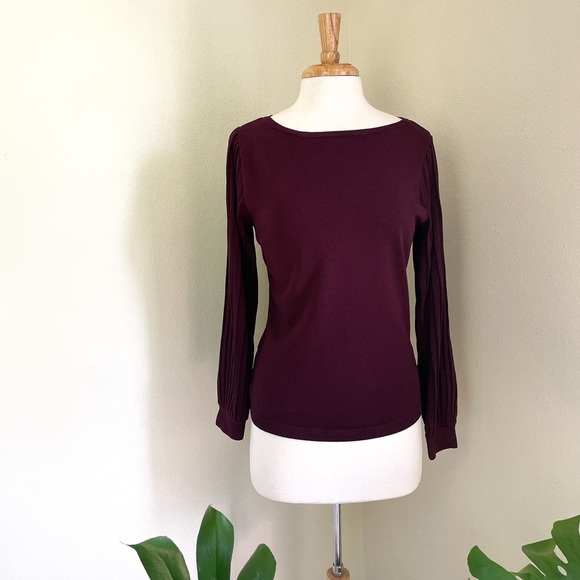 7th Avenue Design Studio Maroon Sweater - Picture 6 of 10